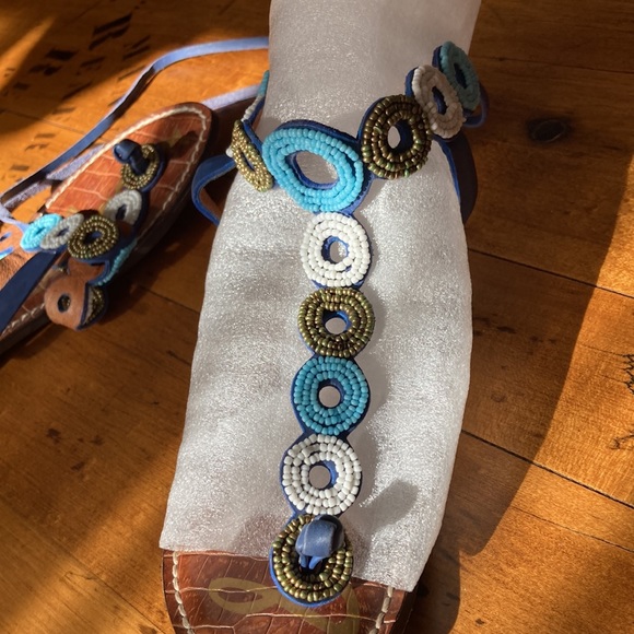 Sam Edelman Beaded Strapped Sandals - Picture 4 of 8